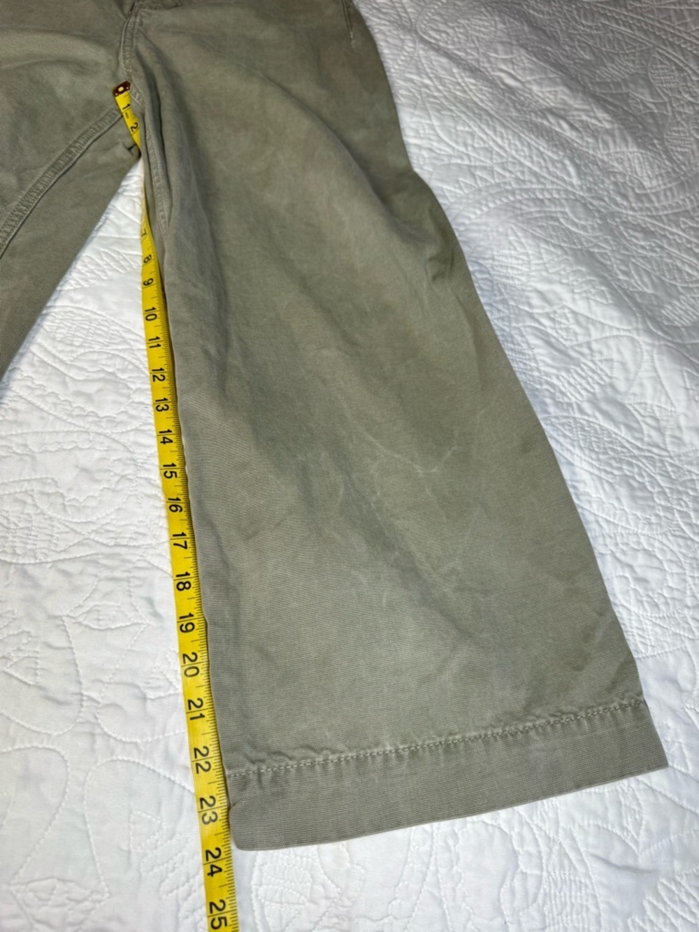 Free People We The Free Patti Wide Leg Crop Pants Green High Rise 28 - Picture 12 of 13